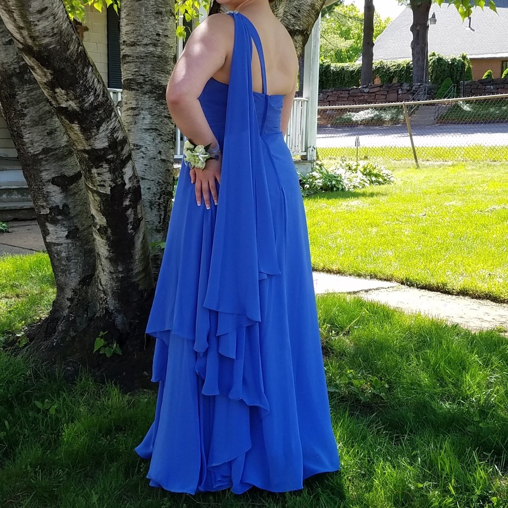 Periwinkle Blue Bridesmaid/Prom Gown